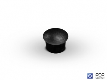 Фото Заглушки твёрдые из черного пластика (Ø 12 мм, без шляпки)