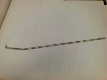 Фото Крючок с двойным загибом для винтовых насадок (длина 105 см, длина 1 загиба 15 см, длина 2 загиба 7 см, угол загиба 90º, Ø 13 мм, без ручки)