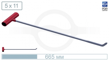 Фото Крючок со стандартным загибом (длина 66,5 см,  угол загиба 45º, Ø 11 мм)