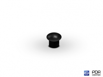 Фото Заглушки твёрдые из черного пластика (Ø 5 мм, без шляпки)