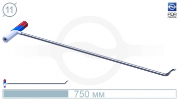 Фото Крючок PDRC-10 Длина крючка 70 см. Длина загиба 5 см. Угол загиба 90°. Ø11 мм